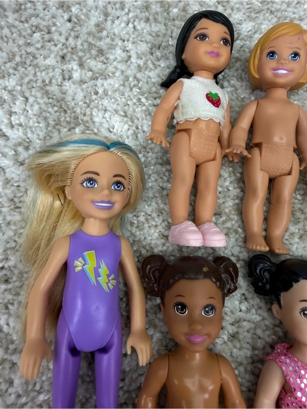 Barbie Chelsea and Friends Various Small Barbie Doll Bundle